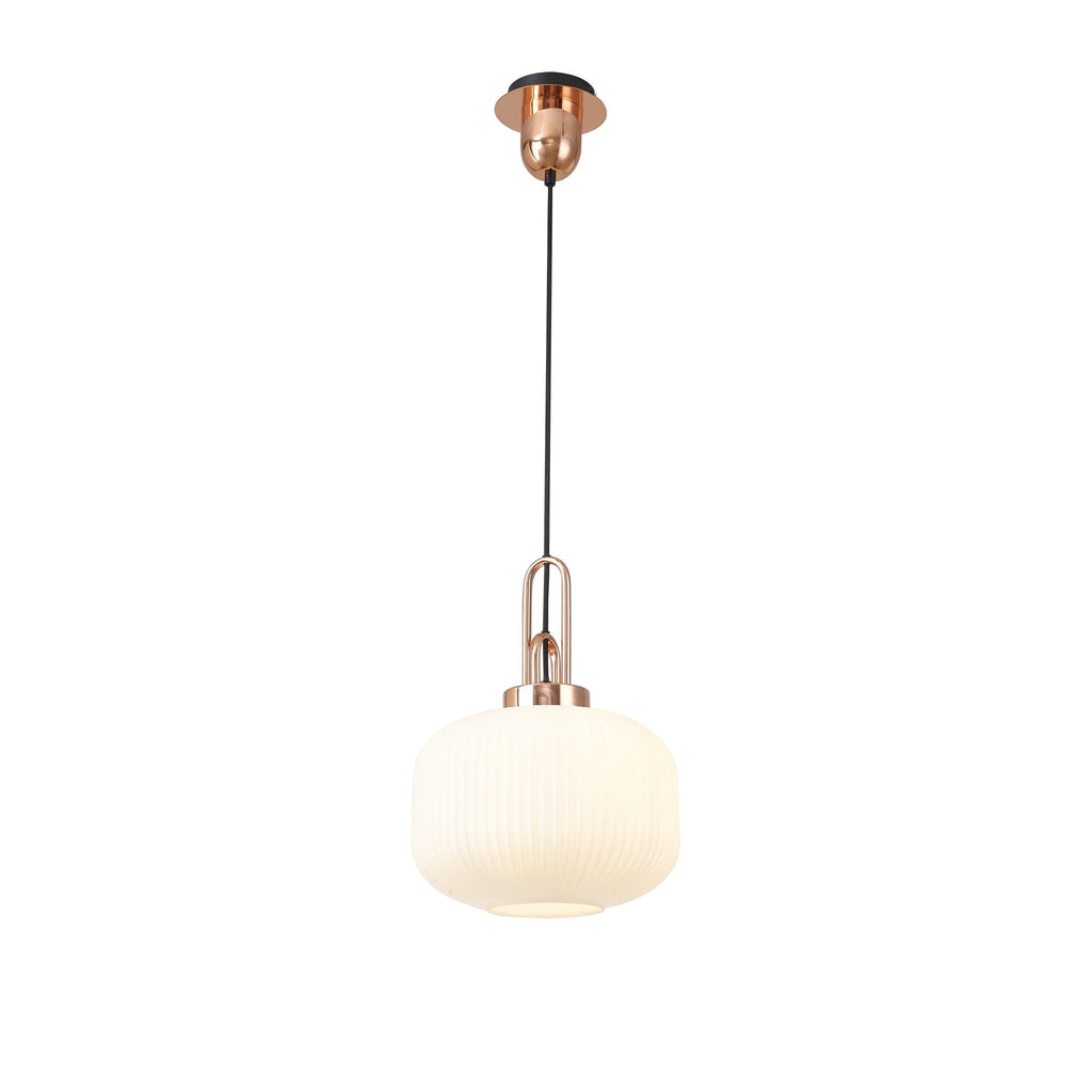 NLK05269 Amsterdam 1 Light Pendant Copper Matt Black