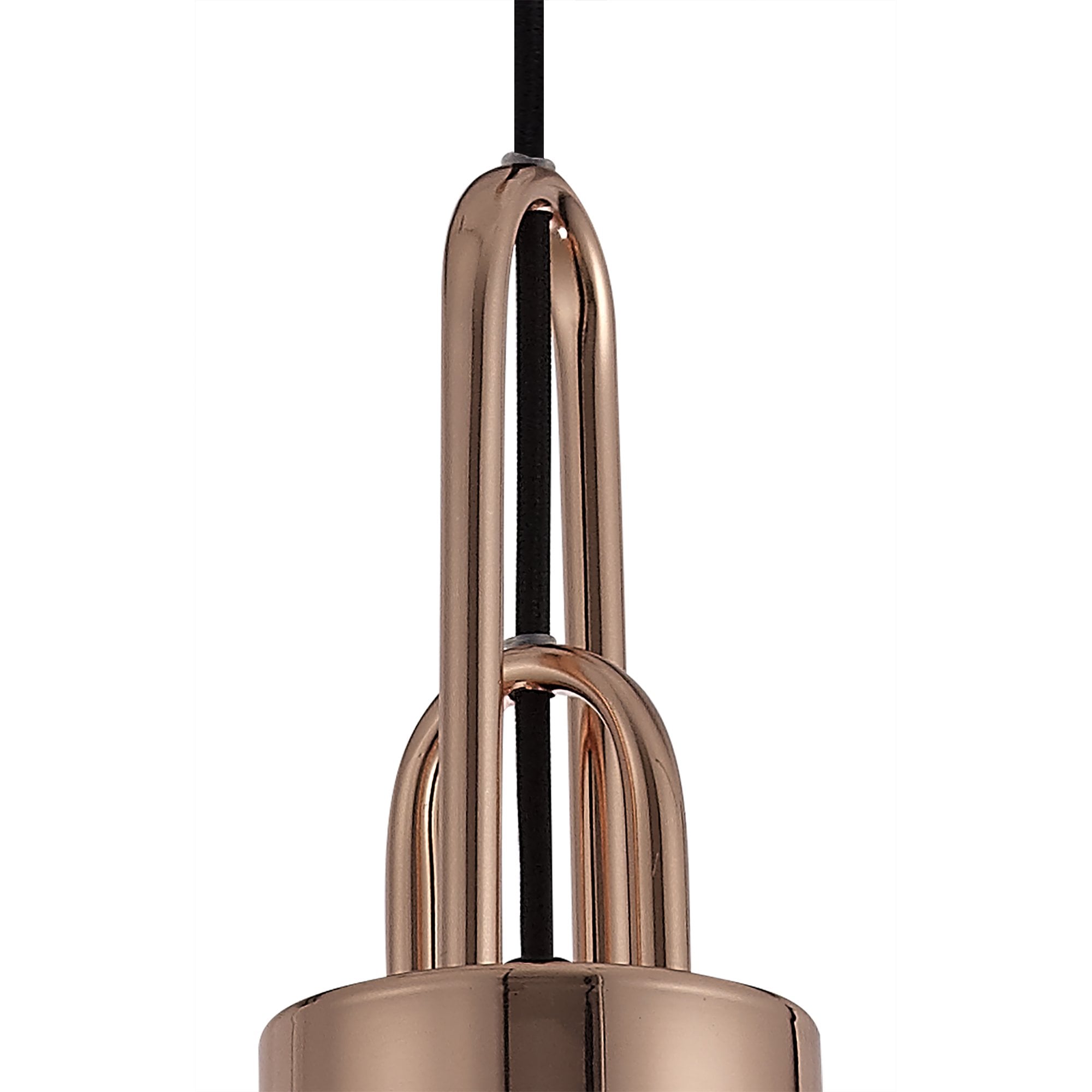 NLK05269 Amsterdam 1 Light Pendant Copper Matt Black