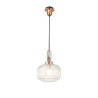 NLK05279 Amsterdam 1 Light Pendant Copper Matt Black