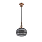 NLK05289 Amsterdam 1 Light Pendant Copper Matt Black