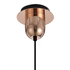 NLK05299 Amsterdam 1 Light Pendant Copper Matt Black