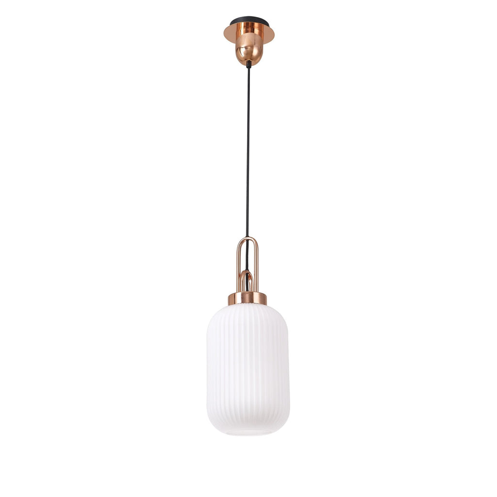 NLK05309 Amsterdam 1 Light Pendant Copper Matt Black