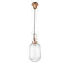 NLK05319 Amsterdam 1 Light Pendant Copper Matt Black