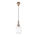 NLK05349 Amsterdam 1 Light Pendant Copper Matt Black