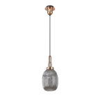 NLK05359 Amsterdam 1 Light Pendant Copper Matt Black