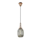 NLK05359 Amsterdam 1 Light Pendant Copper Matt Black