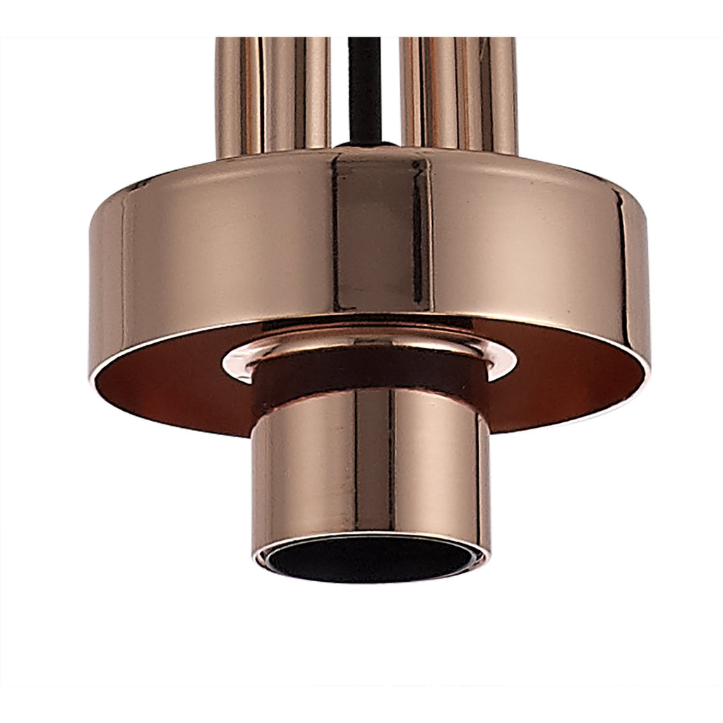 NLK05359 Amsterdam 1 Light Pendant Copper Matt Black