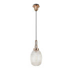 NLK05369 Amsterdam 1 Light Pendant Copper Matt Black