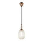 NLK05369 Amsterdam 1 Light Pendant Copper Matt Black