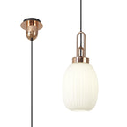 NLK05379 Amsterdam 1 Light Pendant Copper Matt Black