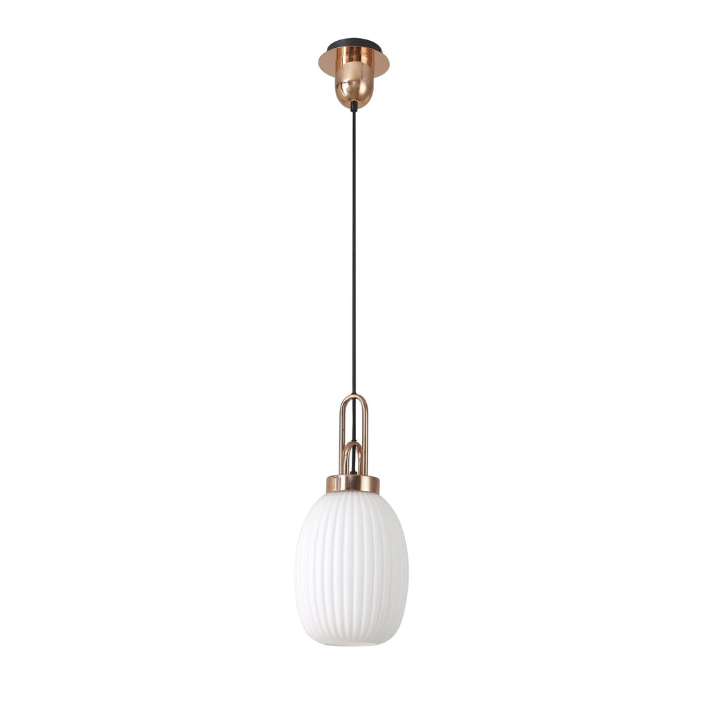 NLK05379 Amsterdam 1 Light Pendant Copper Matt Black