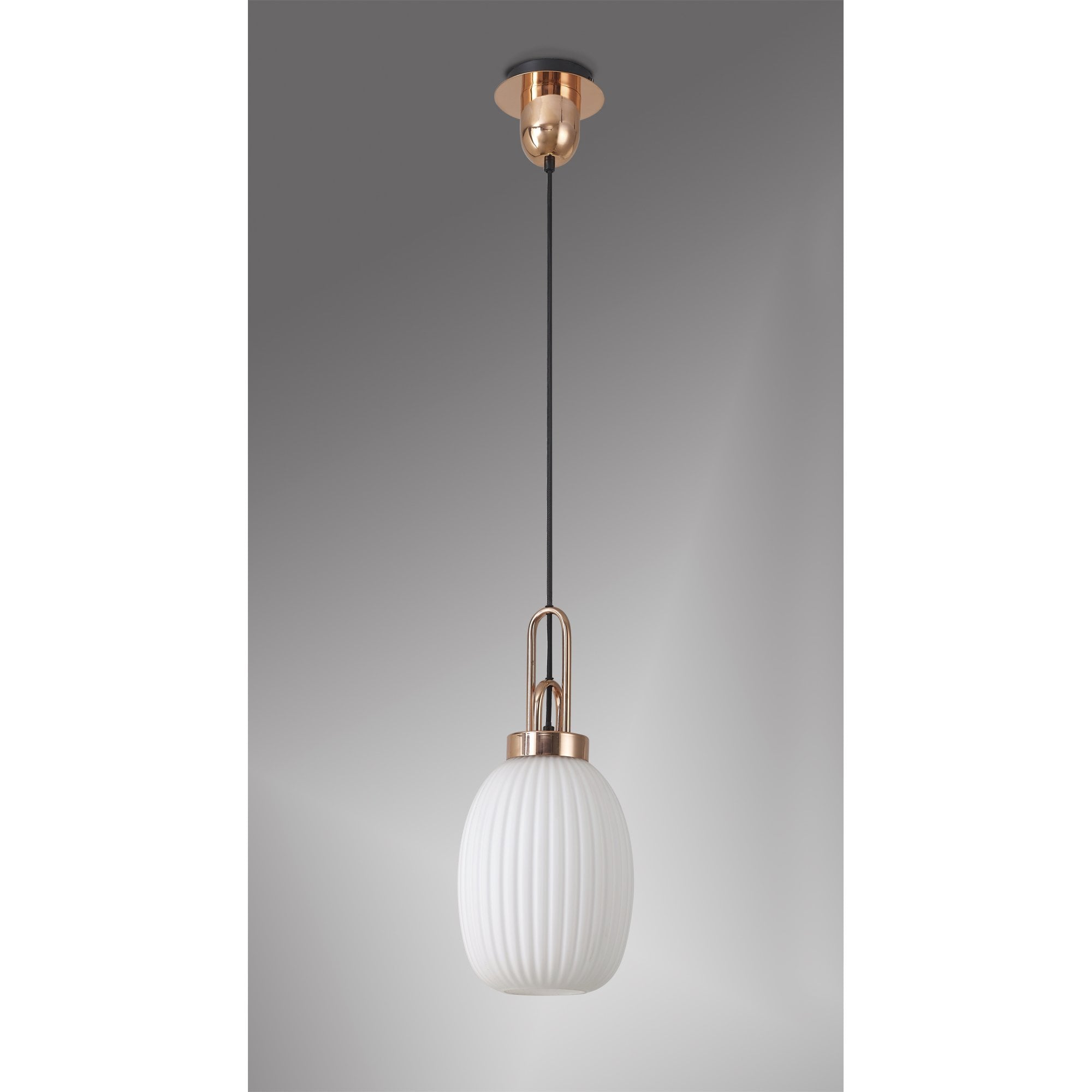 NLK05379 Amsterdam 1 Light Pendant Copper Matt Black