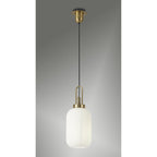 NLK05419 Amsterdam 1 Light Pendant Brass Gold Matt Black