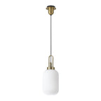 NLK05419 Amsterdam 1 Light Pendant Brass Gold Matt Black