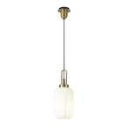 NLK05419 Amsterdam 1 Light Pendant Brass Gold Matt Black