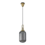NLK05439 Amsterdam 1 Light Pendant Brass Gold Matt Black