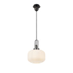NLK05499 Amsterdam 1 Light Pendant Black Chrome Matt Black