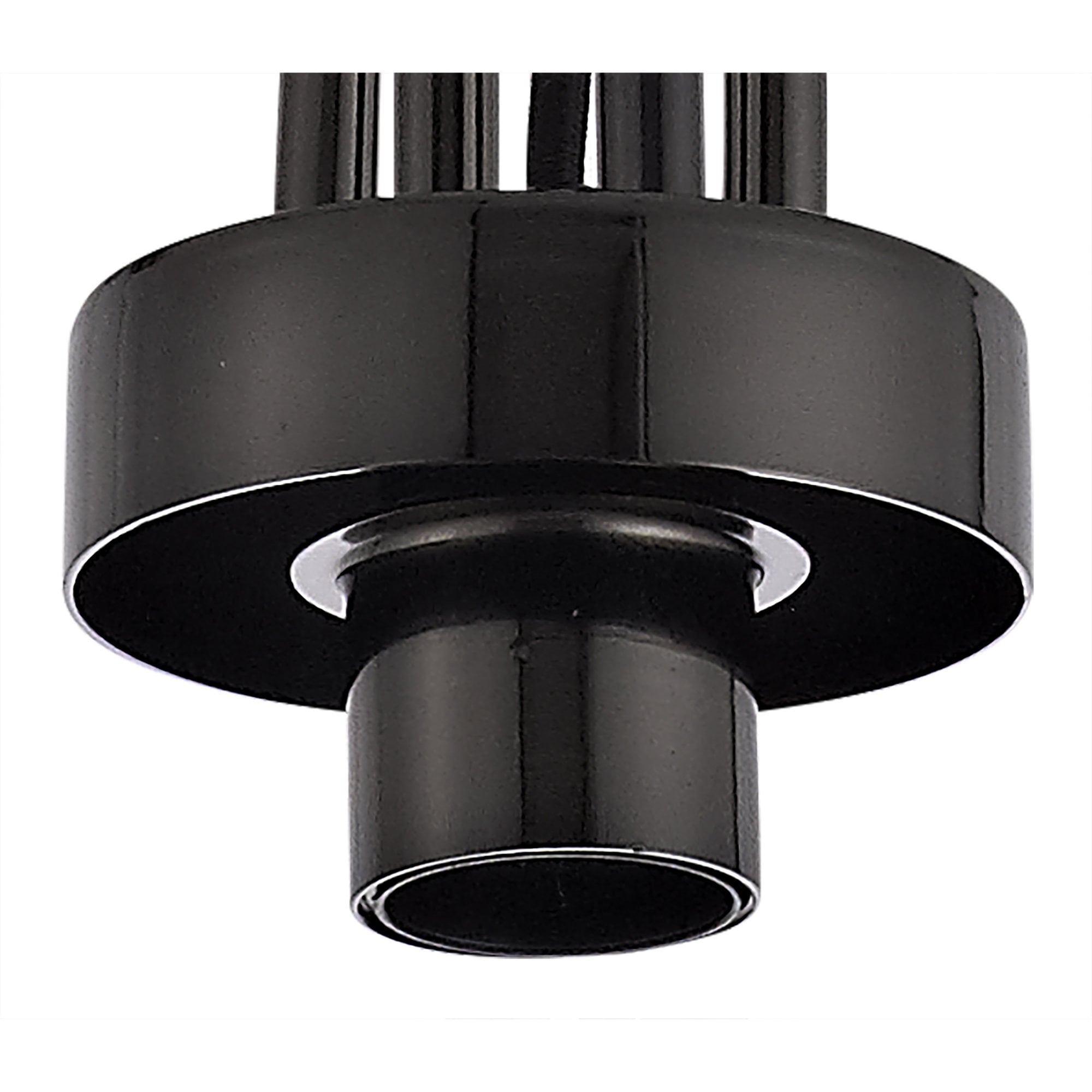 NLK05499 Amsterdam 1 Light Pendant Black Chrome Matt Black