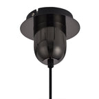 NLK05529 Amsterdam 1 Light Pendant Black Chrome Matt Black