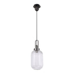 NLK05539 Amsterdam 1 Light Pendant Black Chrome Matt Black