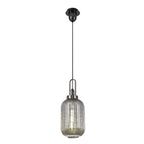 NLK05549 Amsterdam 1 Light Pendant Black Chrome Matt Black