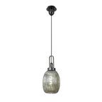 NLK05579 Amsterdam 1 Light Pendant Black Chrome Matt Black