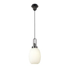 NLK05599 Amsterdam 1 Light Pendant Black Chrome Matt Black