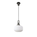 NLK05609 Amsterdam 1 Light Pendant Aged Pewter Matt Black