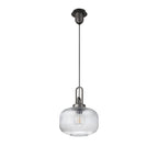 NLK05619 Amsterdam 1 Light Pendant Aged Pewter Matt Black