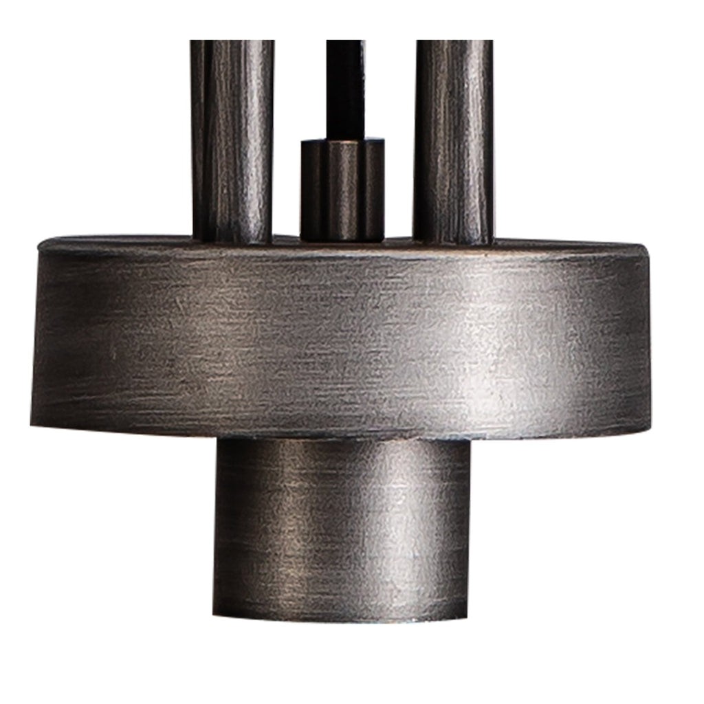 NLK05619 Amsterdam 1 Light Pendant Aged Pewter Matt Black