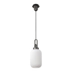 NLK05639 Amsterdam 1 Light Pendant Aged Pewter Matt Black