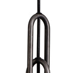 NLK05699 Amsterdam 1 Light Pendant Aged Pewter Matt Black