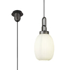 NLK05709 Amsterdam  1 Light Pendant Aged Pewter Matt Black