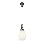 NLK05709 Amsterdam  1 Light Pendant Aged Pewter Matt Black