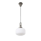 NLK05719 Amsterdam 1 Light Pendant Antique Silver Matt Black
