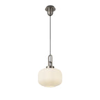 NLK05719 Amsterdam 1 Light Pendant Antique Silver Matt Black