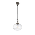NLK05729 Amsterdam 1 Light Pendant Antique Silver Matt Black