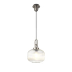 NLK05729 Amsterdam 1 Light Pendant Antique Silver Matt Black