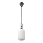 NLK05749 Amsterdam 1 Light Pendant Antique Silver Matt Black