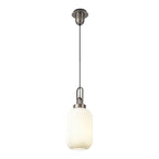 NLK05749 Amsterdam 1 Light Pendant Antique Silver Matt Black