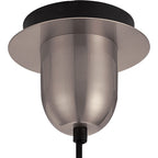 NLK05749 Amsterdam 1 Light Pendant Antique Silver Matt Black