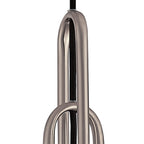 NLK05749 Amsterdam 1 Light Pendant Antique Silver Matt Black