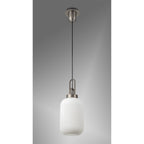 NLK05749 Amsterdam 1 Light Pendant Antique Silver Matt Black