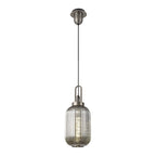 NLK05769 Amsterdam 1 Light Pendant Antique Silver Matt Black
