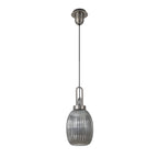 NLK05799 Amsterdam 1 Light Pendant Antique Silver Matt Black
