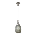 NLK05799 Amsterdam 1 Light Pendant Antique Silver Matt Black