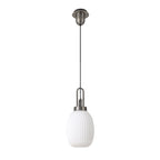 NLK05819 Amsterdam 1 Light Pendant Antique Silver Matt Black