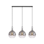 NLK05829 Acme 3 Light Linear Pendant Polished Nickel Matt Black