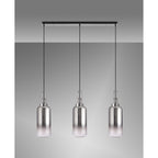 NLK05839 Acme 3 Light Linear Pendant Polished Nickel Matt Black