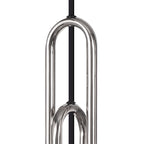 NLK05849 Acme 3 Light Linear Pendant Polished Nickel Matt Black